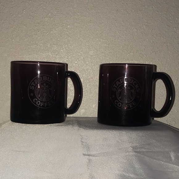 Starbucks etched glass mugs-rare color - Picture 2 of 7